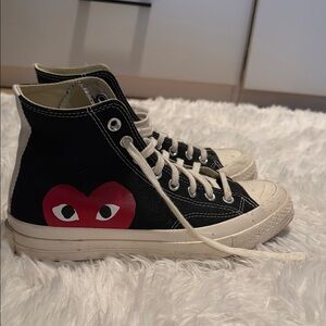 Converse x Comme des Garçons PLAY Chuck Taylor High-Top Sneakers